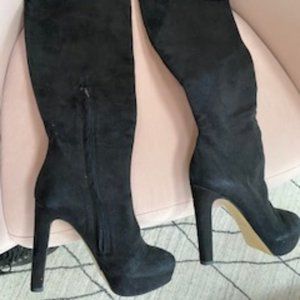 Sexy Suede Knee High Boots  Vero Cuoio Sz 37